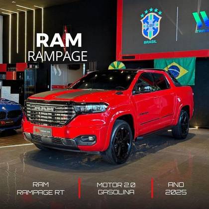 RAM RAMPAGE 2.0 HURRICANE 4 TURBO GASOLINA R/T 4X4 AUTOMÁTICO